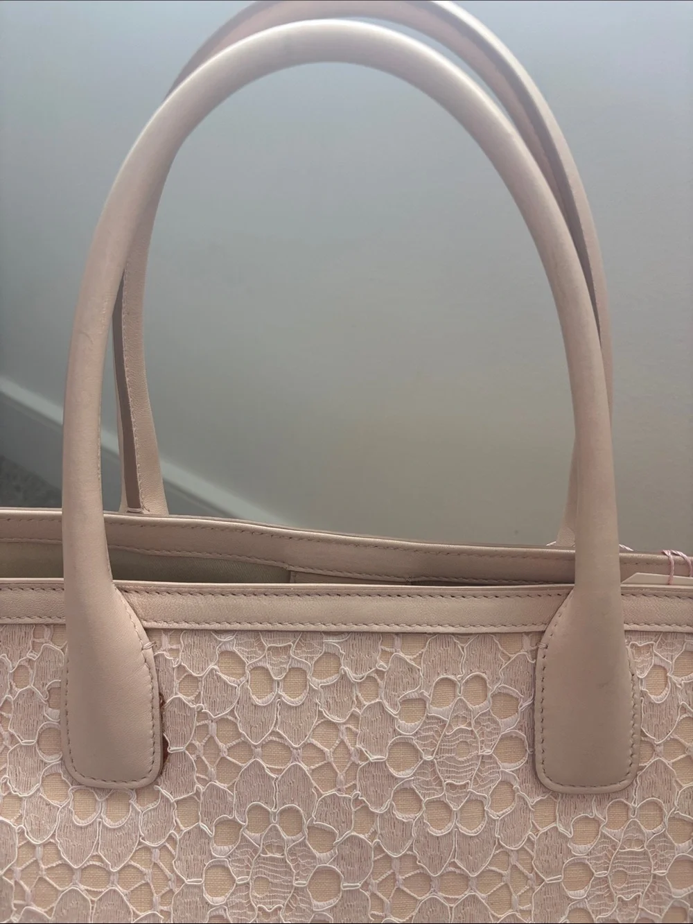Dolce and Gabbana pale pink tote